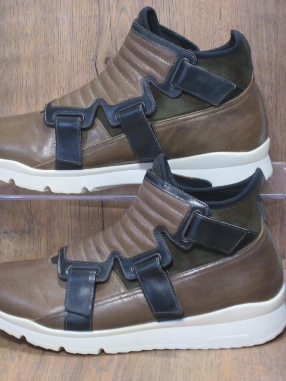Creative Recreation Italy Men's Luxury High Top Brown Leather Camo Size 9 / 42